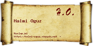 Halmi Oguz névjegykártya